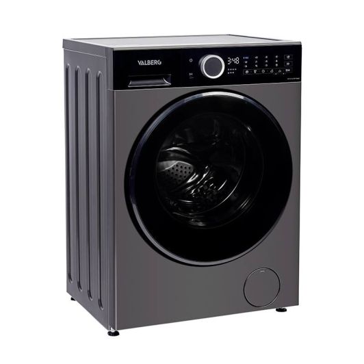 Lavadora 8kg 1400rpm Clase A -30% VALBERG Gris Carga Frontal WF 814 A-30 F S566C
