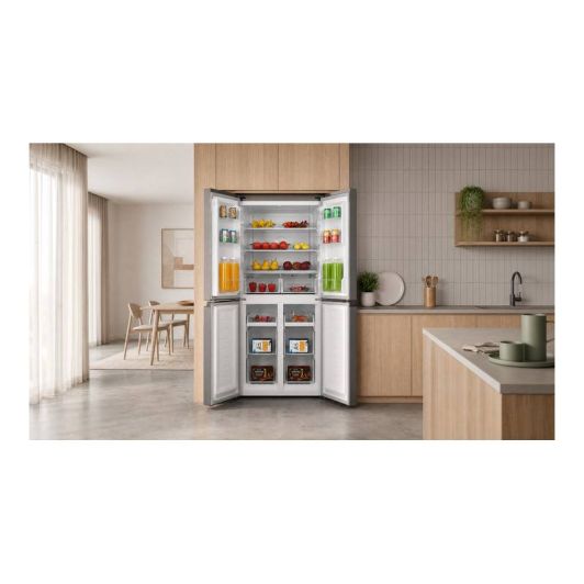 Frigorífico 4 Puertas, No Frost, 466L, Clase D, inox, VALBERG 4D 466 D X742C