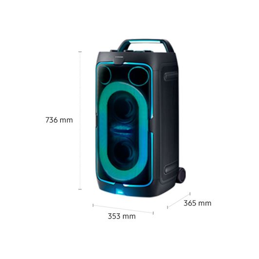 Altavoz SAMSUNG MX-ST50 240W 18h Autonomía Bluetooth Luces LED