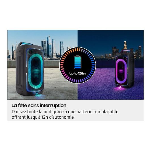 Altavoz SAMSUNG MX-ST50 240W 18h Autonomía Bluetooth Luces LED