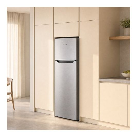 Frigorífico 2 Puertas, No Frost, 325L, clase D, inox, VALBERG 2D NF 325
