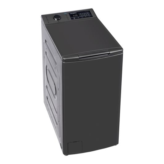 Lavadora de carga superior 7kg, 1200 rpm, clase A, VALBERG gris silver