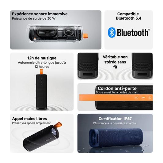 Altavoz XIAOMI S29D Sumergible Sound Outdoor30W TWS para Exterior Color Negro