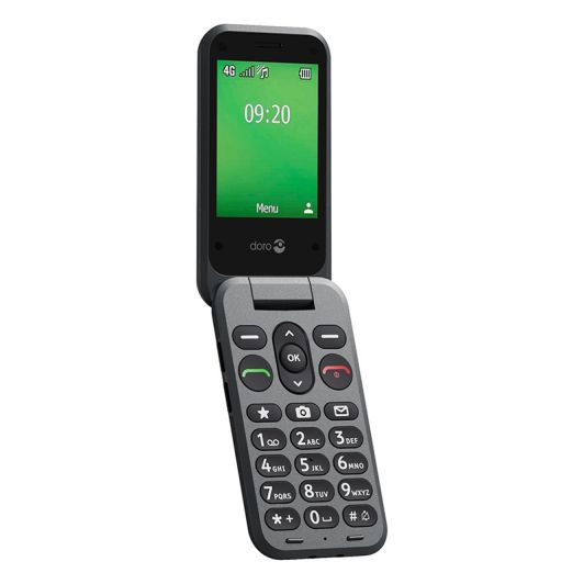 Teléfono Movil DORO Leva 22S Grafito Senior con tapa