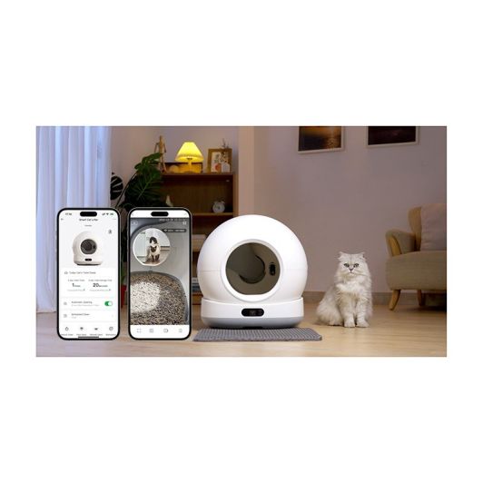 Arenero autolimpiante con cámara para gatos PAWZZ de 72 litros