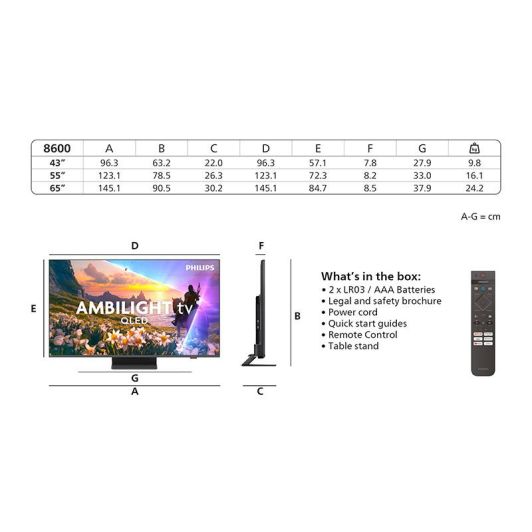 PHILIPS Smart Tv QLED 55