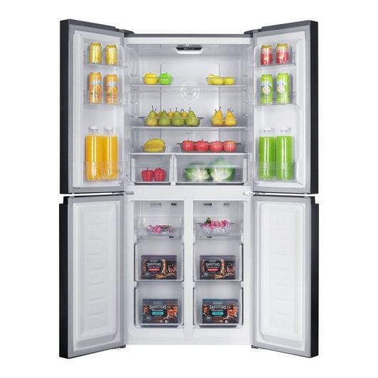 Frigorífico 4 Puertas NoFrost, 421L, Clase C, inox, VALBERG