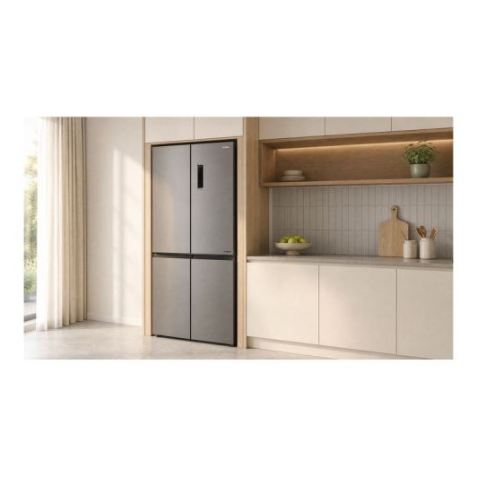 Frigorífico 4 Puertas NoFrost, 421L, Clase C, inox, VALBERG