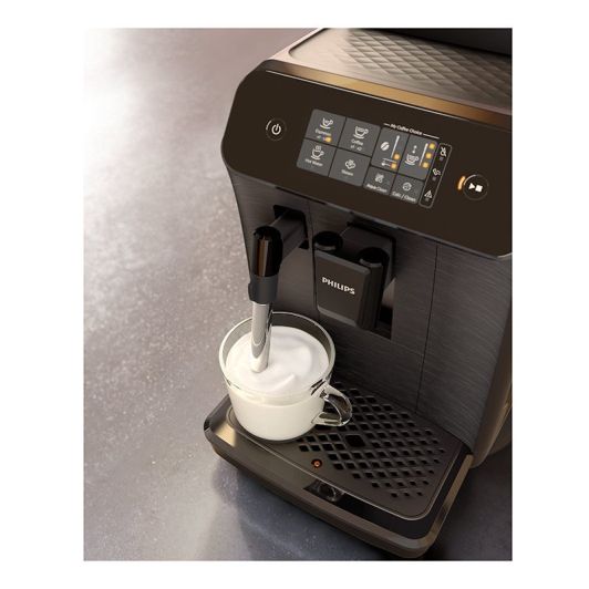 Cafetera Superautomática, 15 bares, 2 tazas, espumador de leche, PHILIPS EP0820/00