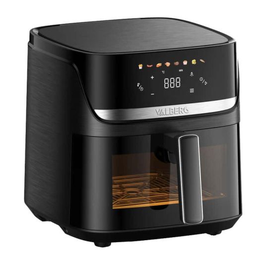 Freidora de Aire 7,6L con doble resistencia, con ventana y pantalla color, arifry VALBERG