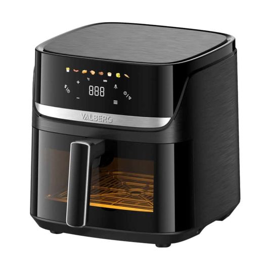 Freidora de Aire 7,6L con doble resistencia, con ventana y pantalla color, arifry VALBERG