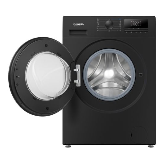 Lavadora 6kg, 1200rpm, clase A, motor inverter, negra, VALBERG WF612