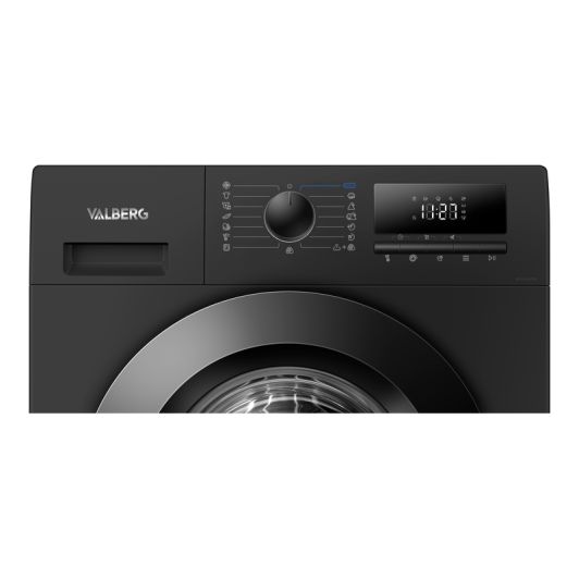 Lavadora 6kg, 1200rpm, clase A, motor inverter, negra, VALBERG WF612