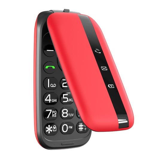 Movil DANEW K43 4G plegable Rojo