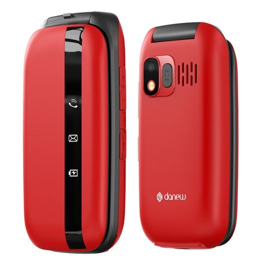 Movil DANEW K43 4G plegable Rojo