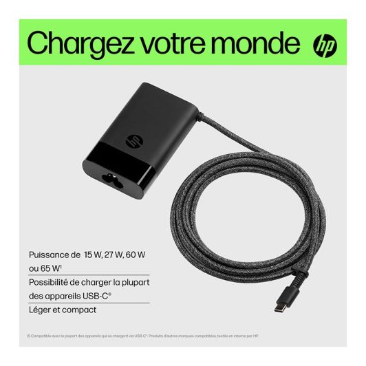 CARGADOR PC RED ELÉC HP PC original USB-C 65W