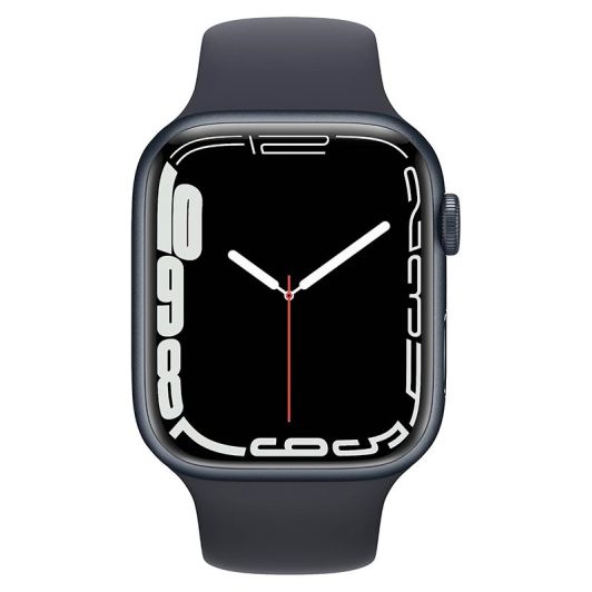 Apple Watch Series 7 de 45 mm, color negro, reacondicionado (Grado A+)