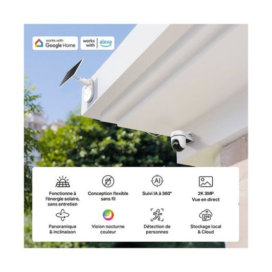 Cámara de Seguridad TAPO TC90 + Panel Solar