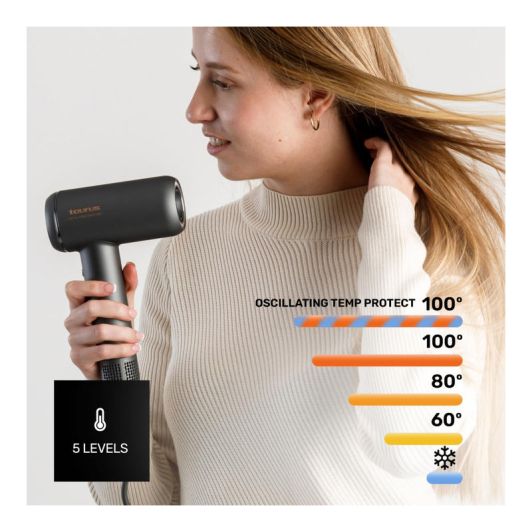 Secador de Pelo 1800W, Motor Digital BrushlessTAURUS Digital Force 2000 Ionic