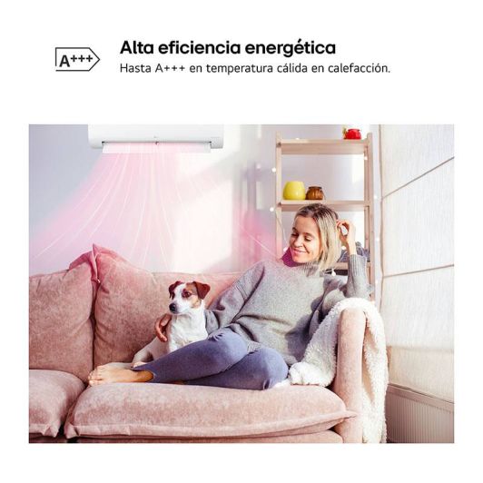 Aire Acondicionado Split 1x1, 3000 frigorias, wifi, ideal para 25-30m2, LG Inverter LGSMARTZ12