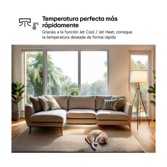 Aire Acondicionado Split 1x1, 3000 frigorias, wifi, ideal para 25-30m2, LG Inverter LGSMARTZ12