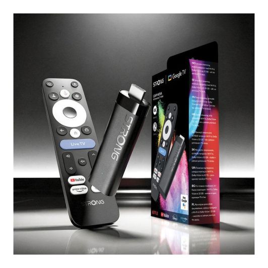 TV Stick Strong LEAP-UNA+ Full HD, Google TV.