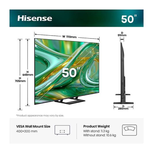 TV MINILED HISENSE 50