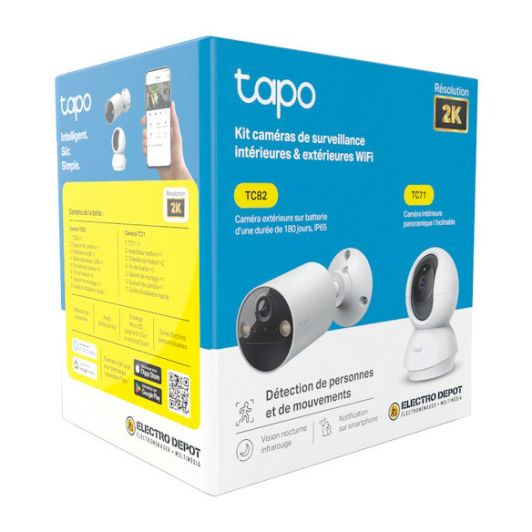 CAM SEGURIDAD TP LINK Pack caméra TC82 +