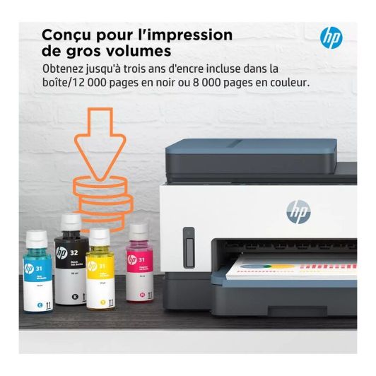Impresora multifunción HP Smart Tank 7306 con tanque de tinta