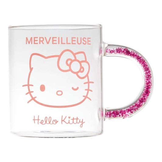 Taza grande verre 30CL Hello Kitty anse