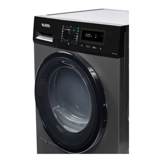 Secadora Bomba de calor, 8kg, clase D, gris silver VALBERG DHP 8 D S566C