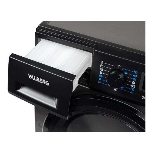 Secadora Bomba de calor, 8kg, clase D, gris silver VALBERG DHP 8 D S566C