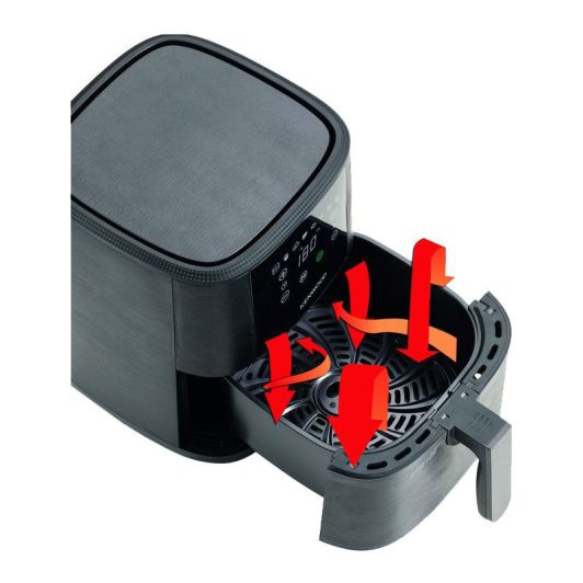 Freidora de Aire, airfry, 6L, 1300w, 4 personas, KENWOOD HFP05.000BK