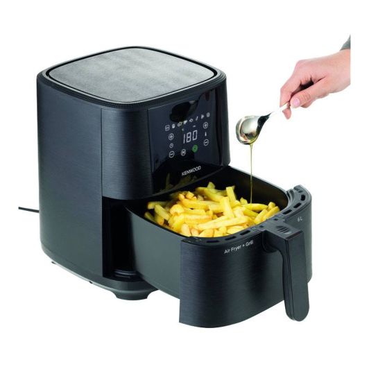 Freidora de Aire, airfry, 6L, 1300w, 4 personas, KENWOOD HFP05.000BK
