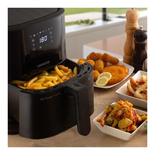 Freidora de Aire, airfry, 6L, 1300w, 4 personas, KENWOOD HFP05.000BK