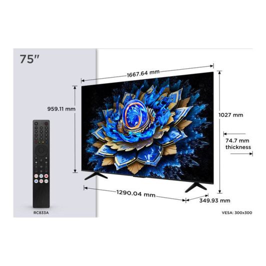 TV QLED TCL 75T69C 75