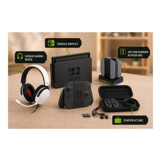 Pack de consola Nintendo Switch 2 + 3 accesorios