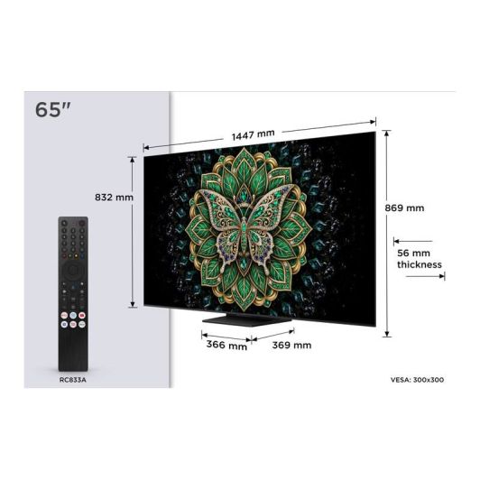 TV QD Mini LED TCL 65C6K Pro 65