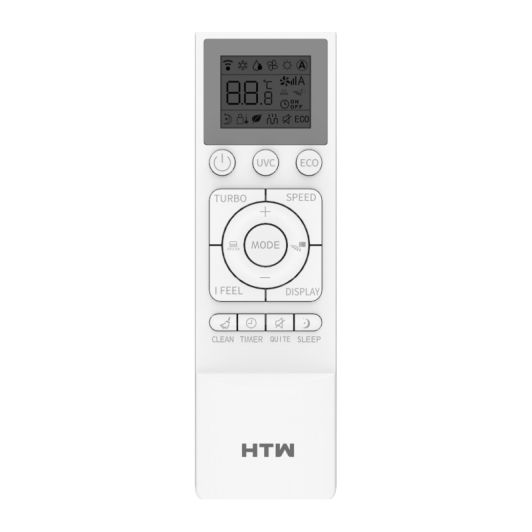 Aire Acondicionado Split 1x1, 3000 Frigorías, ideal 25-30m2, con WiFi, Inverter A++ HTW HTWS035IX75B 