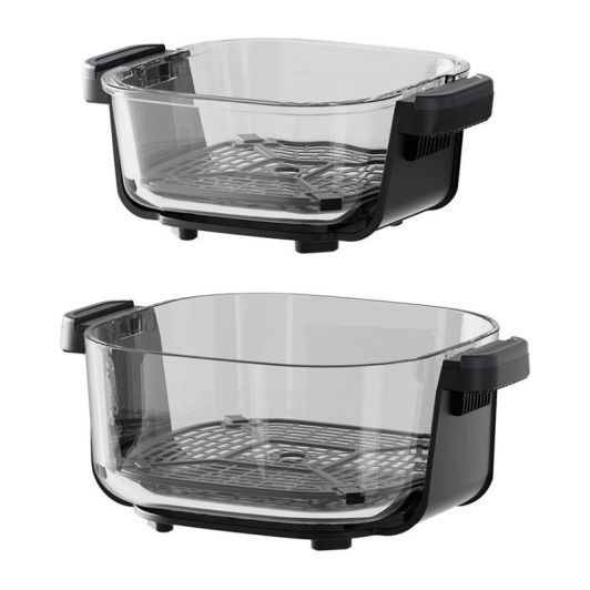 Freidora de aire de Cristal, 4,5L, 1500w, pantalla color, JOCCA Airfry 