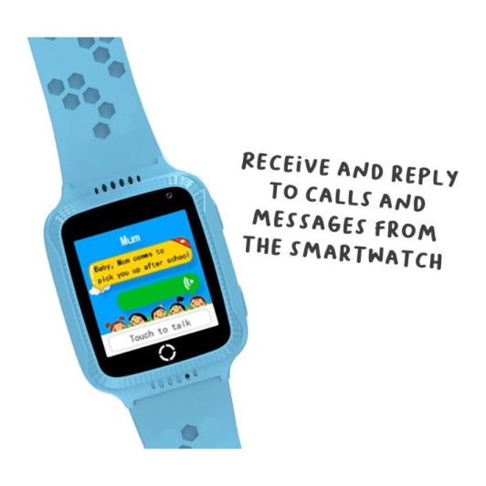 Reloj inteligente para niños, con localización, cámara y pantalla color, CELLY Azul