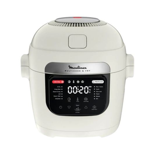 Olla de Cocina lenta, 12 programas, 1200w, Moulinex Multicook & Fry MZ7311