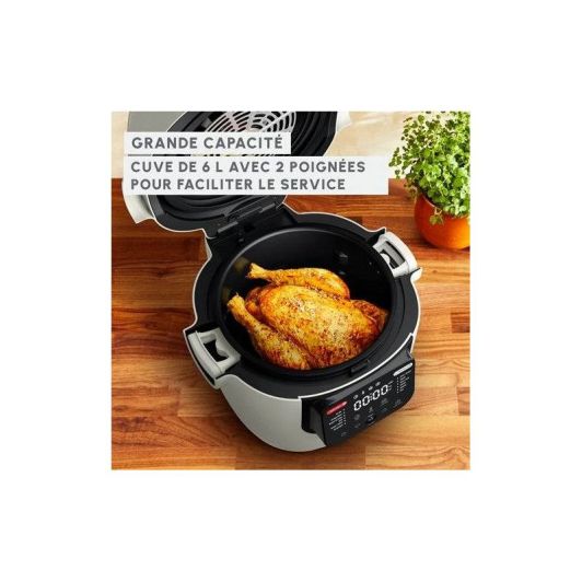 Olla de Cocina lenta, 12 programas, 1200w, Moulinex Multicook & Fry MZ7311