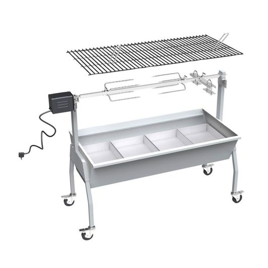 Barbacoa asador de carbón SILVER STYLE Parrilla XXL