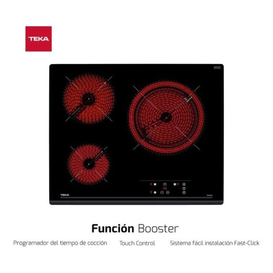 Placa vitrocerámica 3 zonas, 5400w, control táctil, TEKA TZ PRO 6315