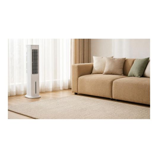 Climatizador Evaporativo VALBERG DSKOOL-21 con Depósito de Agua 3 Velocidades Función Humidificador Oscilante Blanco