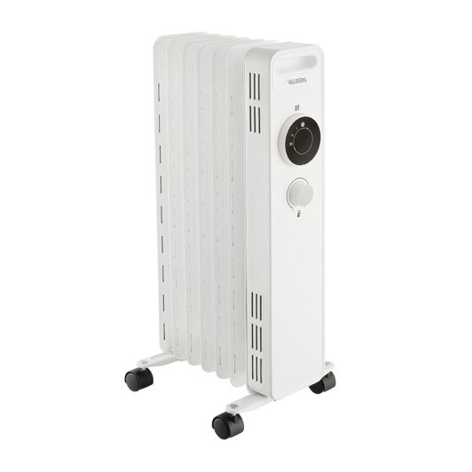 Radiador de Aceite VALBERG 1500W 7 Elementos Calefactor Eléctrico Portátil