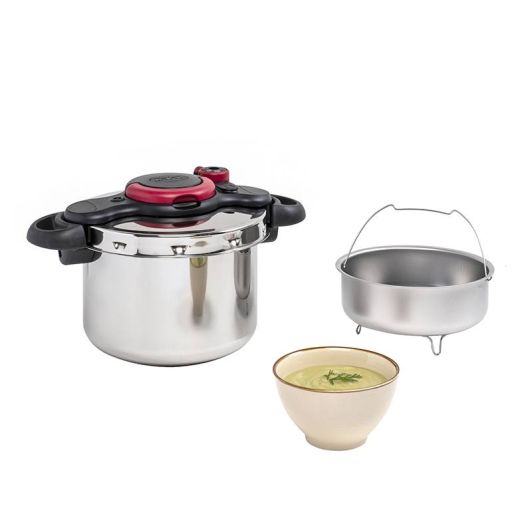 Olla expres a presión TEFAL clipso minut easy