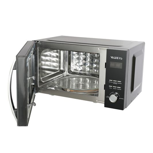  Microondas 800W con Horno 2200W 23L VALBERG 2200W Negro Multifunción Convección MWO 23 CG 902C 2