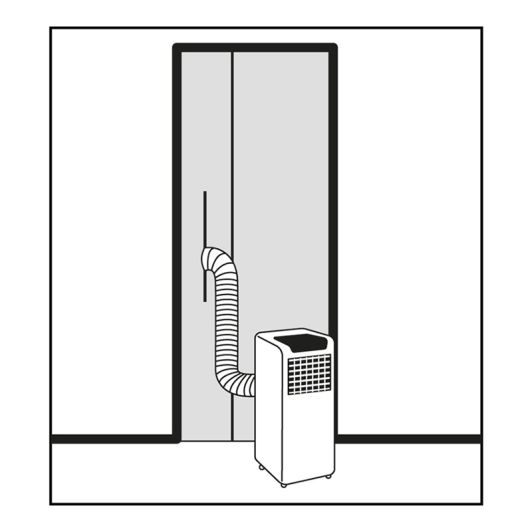 Kit de Instalación VALBERG 2,5M para Aire Portátil en Puerta y Ventana Corredera